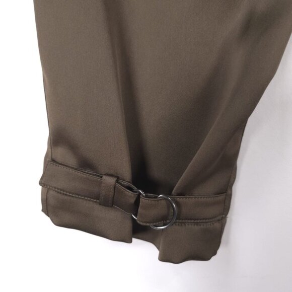 theory HANNON B/SPLENDOR Cargo Pants Tapered Satin F1009210 Size 8 - Picture 10 of 12